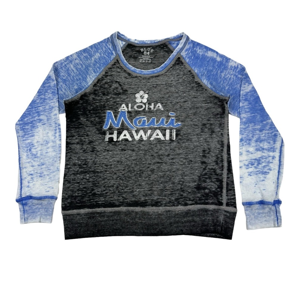 Women's BLUE 84 - Aloha Maui Hawaii - Longsleeve Shirt size Medium